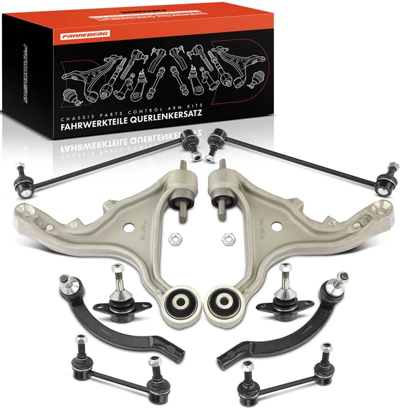 2001-2007 Volvo V70 A Set of 10 Control Arm Ball Joint Sway Bar Link Tie Rod End Kit Front & Rear A-Premium APCA3367