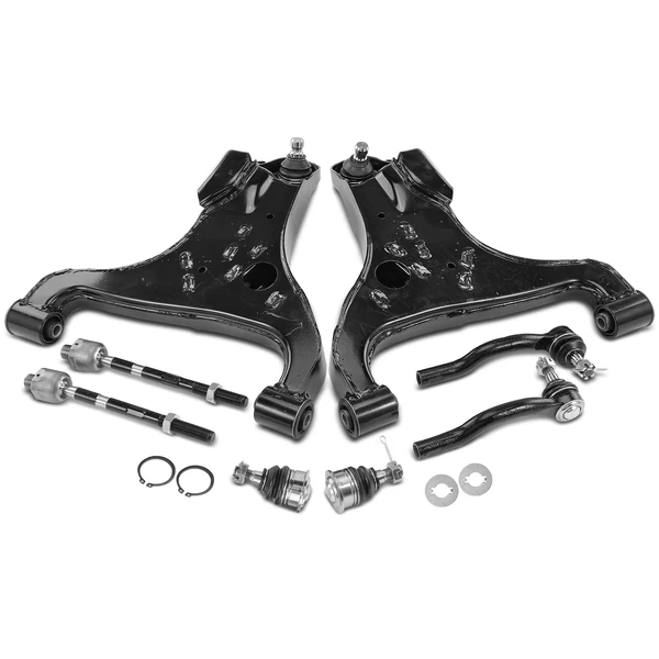 A Set of 8 Control Arm Ball Joint and Tie Rod End Kit Front Side A-Premium APCA3387