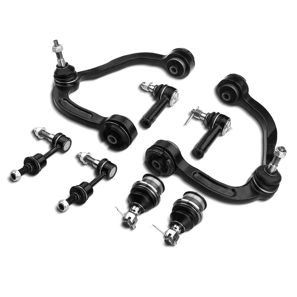 2004-2005 Ford F-150 A Set of 8 Control Arm Ball Joint Sway Bar Link Tie Rod End Kit Front Side A-Premium APCA3391