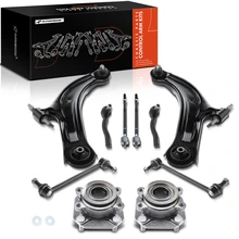 2007-2012 Nissan Sentra 10pc Control Arm Wheel Bearing and Hub Assembly Kit, Front Side A-Premium APCA5340