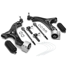 8 Pcs Front Control Arm & Tie Rod End
