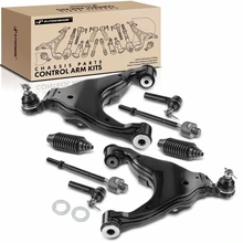 8 Pcs Front Lower Control Arm Tie Rod End