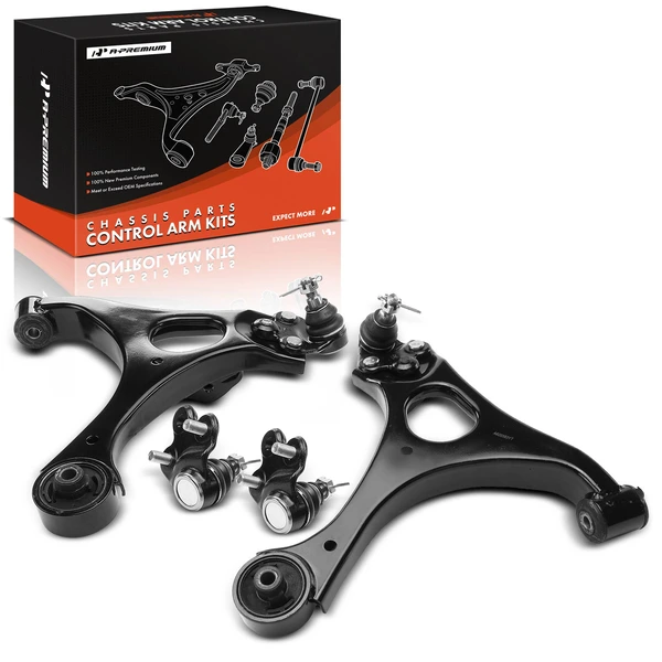 2006-2011 Acura CSX A Set of 4 Control Arm and Ball Joint Kit Front Side A-Premium APCA3421