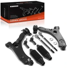 2000-2004 Ford Focus A Set of 8 Control Arm Ball Joint and Tie Rod End Kit Front Side A-Premium APCA3422