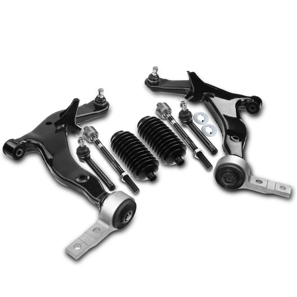 A Set of 8 Control Arm Ball Joint and Tie Rod End Kit Front Lower A-Premium APCA3425