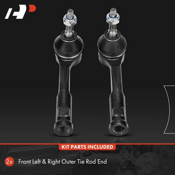 2 Pcs Front Outer Tie Rod End Kit for Fiat 500L 2014-2020