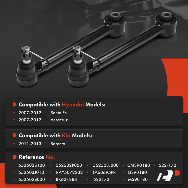 2-Pc Lateral Arm, Rear Lower Forward with Ball Joint A-Premium APCA9167