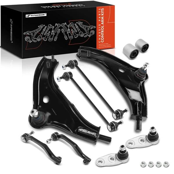 A Set of 10 Control Arm and Ball Joint Full Kit Front Side A-Premium APCA4952