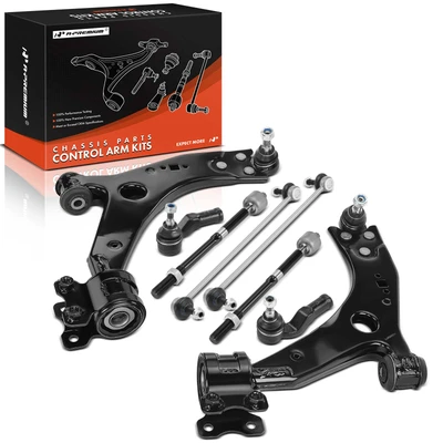 8 Pcs Control Arm & Stabilizer Bar Link & Tie Rod End