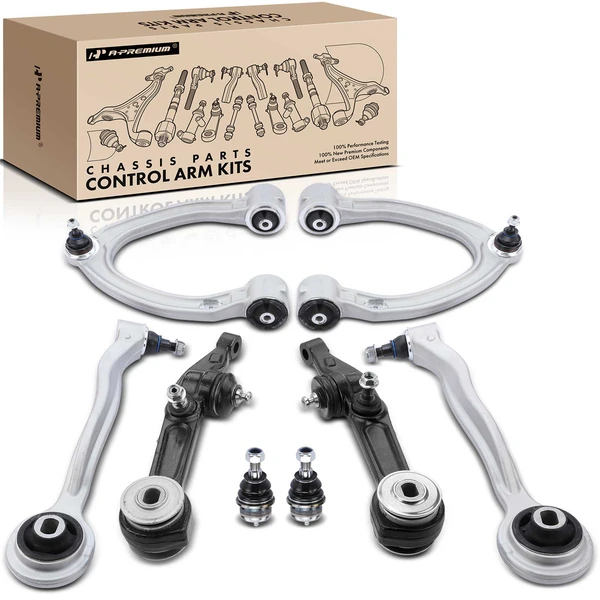 A Set of 8 Control Arm and Ball Joint Kit Front Side A-Premium APCA4990