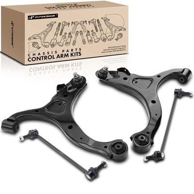 4 Pcs Control Arm with Ball Joint & Sway Bar Link