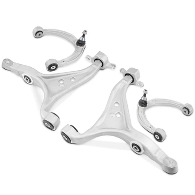 4 Pcs Front Lower & Upper Control Arm