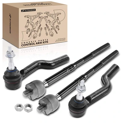 4 Pcs Inner & Outer Tie Rod End