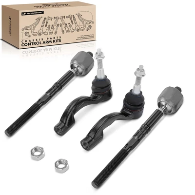 4 Pcs Inner & Outer Steering Tie Rod End