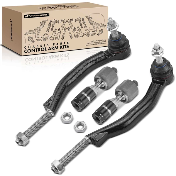 4 Pcs Inner & Outer Tie Rod End Assembly for Cadillac CTS 2008-2014 AWD