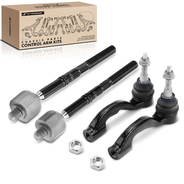 4 Pcs Inner & Outer Tie Rod End Assembly for Cadillac ATS 2013-2019