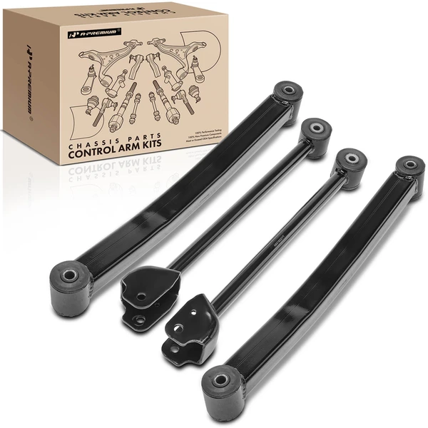 2007-2017 Jeep Wrangler 4-Pc Control Arm Assembly, Front Lower & Upper A-Premium APCA5019