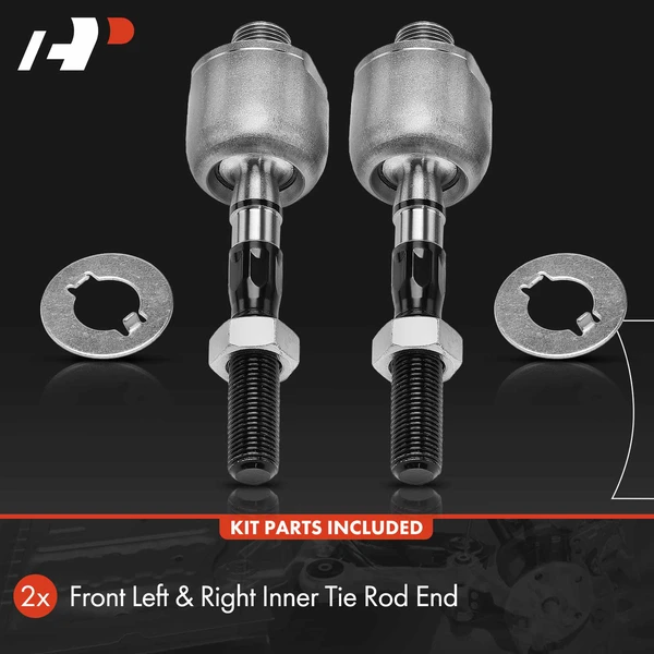 2 Pcs Front Inner Tie Rod End Kit for Acura TL 2009-2014 Sedan