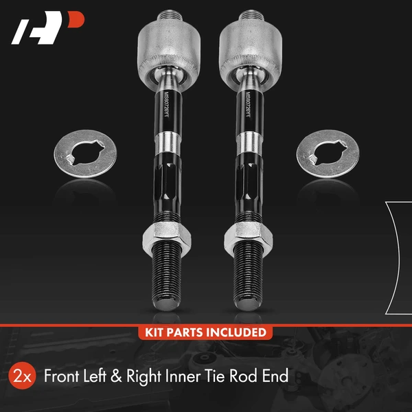 2 Pcs Front Inner Tie Rod End for Hyundai Azera 12-17 Santa Fe Sonata Kia