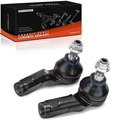 2 Pcs Front Outer Steering Tie Rod Ends