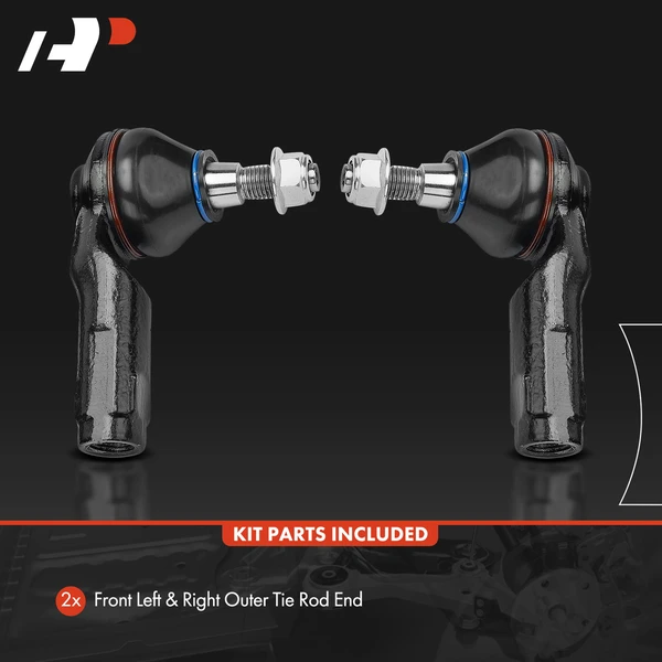 2 Pcs Front Outer Steering Tie Rod Ends for Volkswagen Atlas 2018-2022