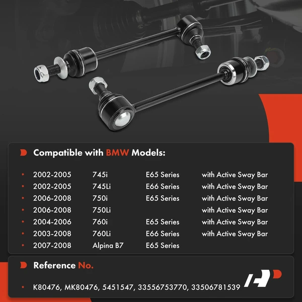 Sway Bar Link Rear Side A-Premium APCA7798