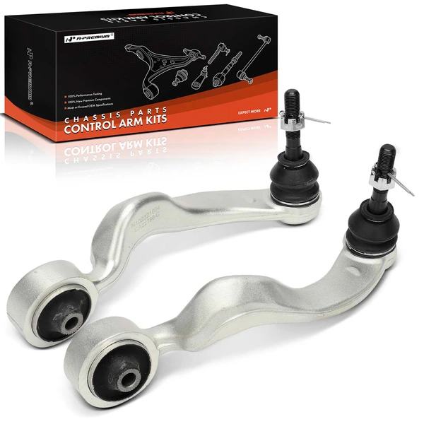2007-2017 Lexus LS460 2-Pc Control Arm and Ball Joint Kit, Front Upper Rearward with Ball Joint A-Premium APCA6024