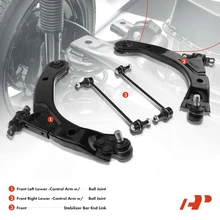 2005-2006 Pontiac Pursuit A Set of 4 Control Arm and Sway Bar Link Kit Front Side A-Premium APCA3453