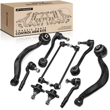 2000-2003 BMW X5 A Set of 10 Control Arm Ball Joint Sway Bar Link Tie Rod End Kit Front Side A-Premium APCA4055