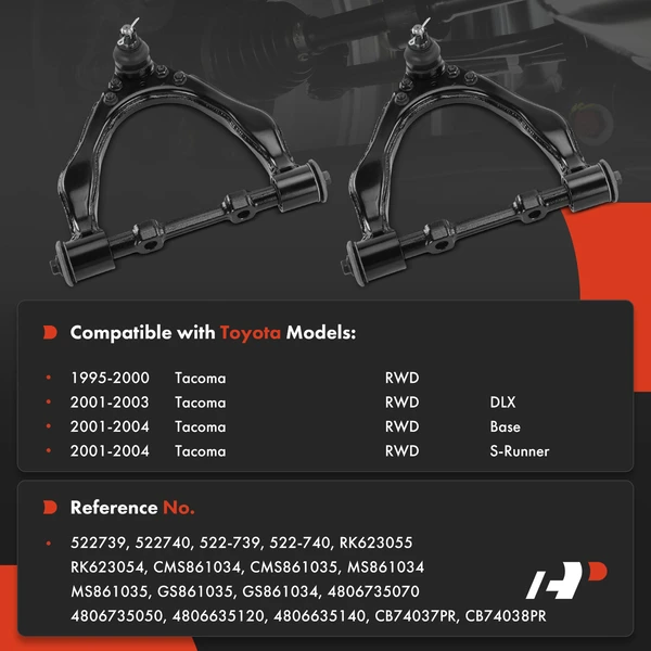2-Pc Control Arm & Ball Joint Assembly, Front Side with Ball Joint A-Premium APCA9170
