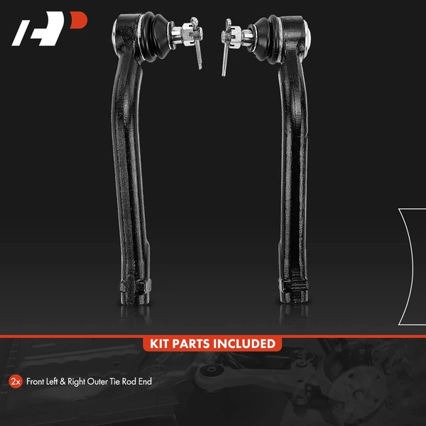2 Pcs Outer Tie Rod End for Hyundai Santa Fe Veracruz Kia Sorento