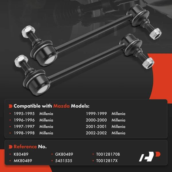 Sway Bar Link Rear Driver & Passenger A-Premium APCA7801