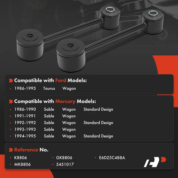 Sway Bar Link Rear Driver & Passenger A-Premium APCA7802