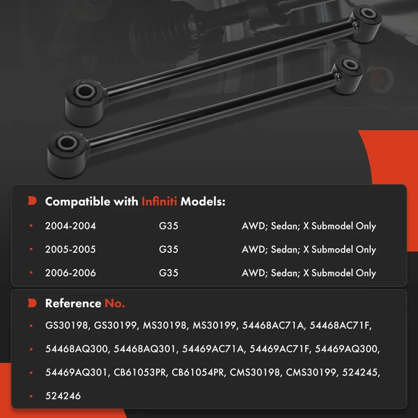 2-Pc Lateral Arm, Rear Driver & Passenger Forward A-Premium APCA9174