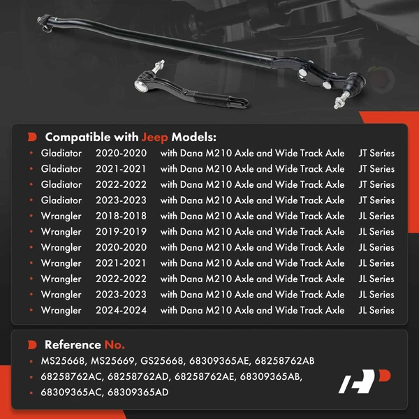 Tie Rod End Front Driver & Passenger Outer A-Premium APCA8046