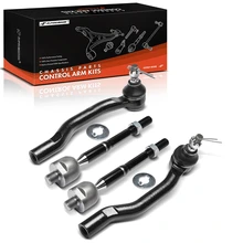 4 Pcs Front Inner & Outer Tie Rod End