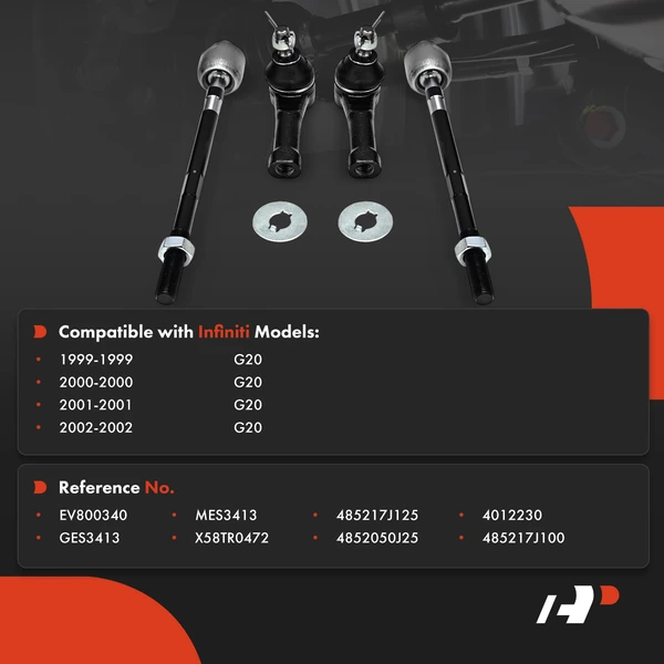 Tie Rod End Inner & Front Outer A-Premium APCA8057