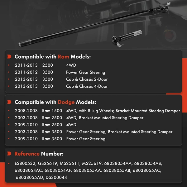 Tie Rod End Front Outer A-Premium APCA8058