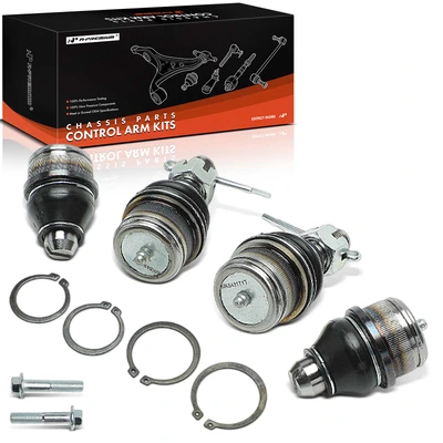 4 Pcs Front Upper & Lower Ball Joint Kit