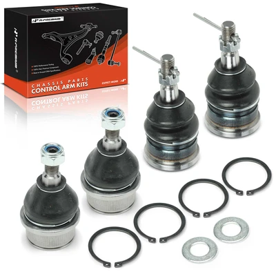 4 Pcs Front Upper & Lower Ball Joint