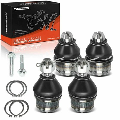 4 Pcs Front Upper & Lower Ball Joint