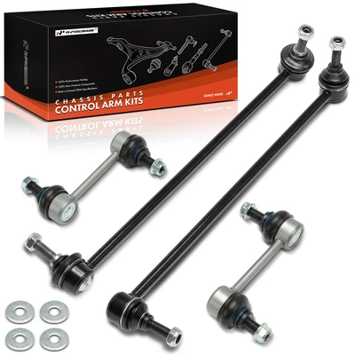 4 Pcs Front & Rear Driver & Passenger Sway Bar Link