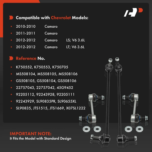 Sway Bar Link Front & Rear A-Premium APCA8380
