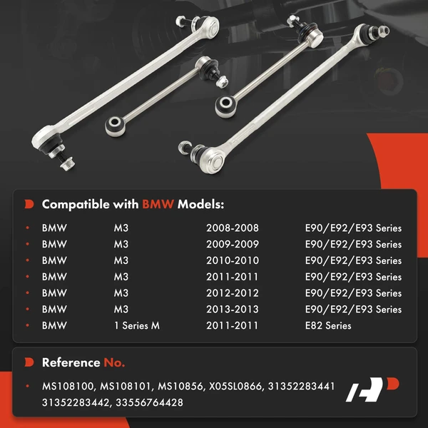 Sway Bar Link Front & Rear A-Premium APCA8381