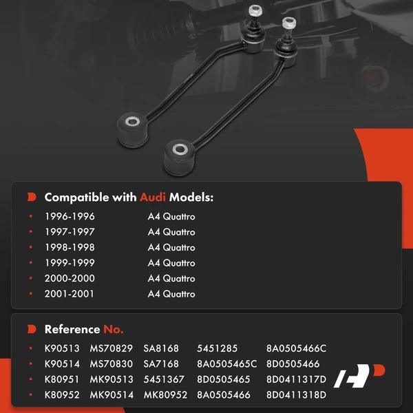 Sway Bar Link Front & Rear A-Premium APCA8382