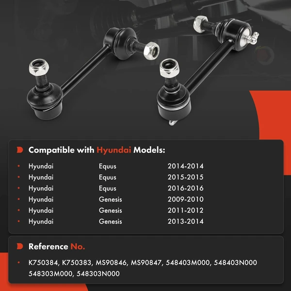 Sway Bar Link Front Driver & Passenger A-Premium APCA8388