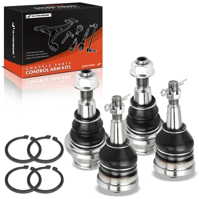 4 Pcs Front Upper & Lower Ball Joint Kit