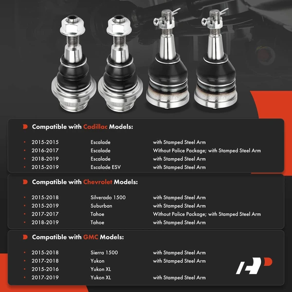 Ball Joint Kit Front Upper & Lower A-Premium APCA8407