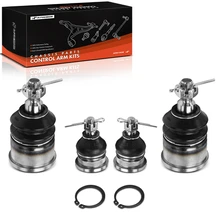 4 Pcs Front Lower & Upper Ball Joint Kit