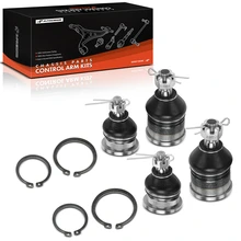 4 Pcs Front Lower & Upper Ball Joint Kit